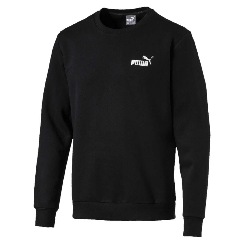 

PUMA - male - Толстовка Essentials Fleece Crew Sweat – Puma Black –, Черный