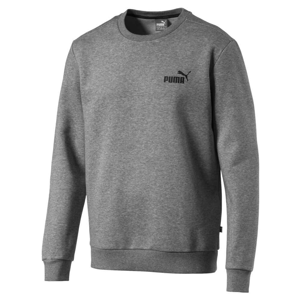 

PUMA - male - Толстовка Essentials Fleece Crew Sweat – Medium Gray Heather –, Серый