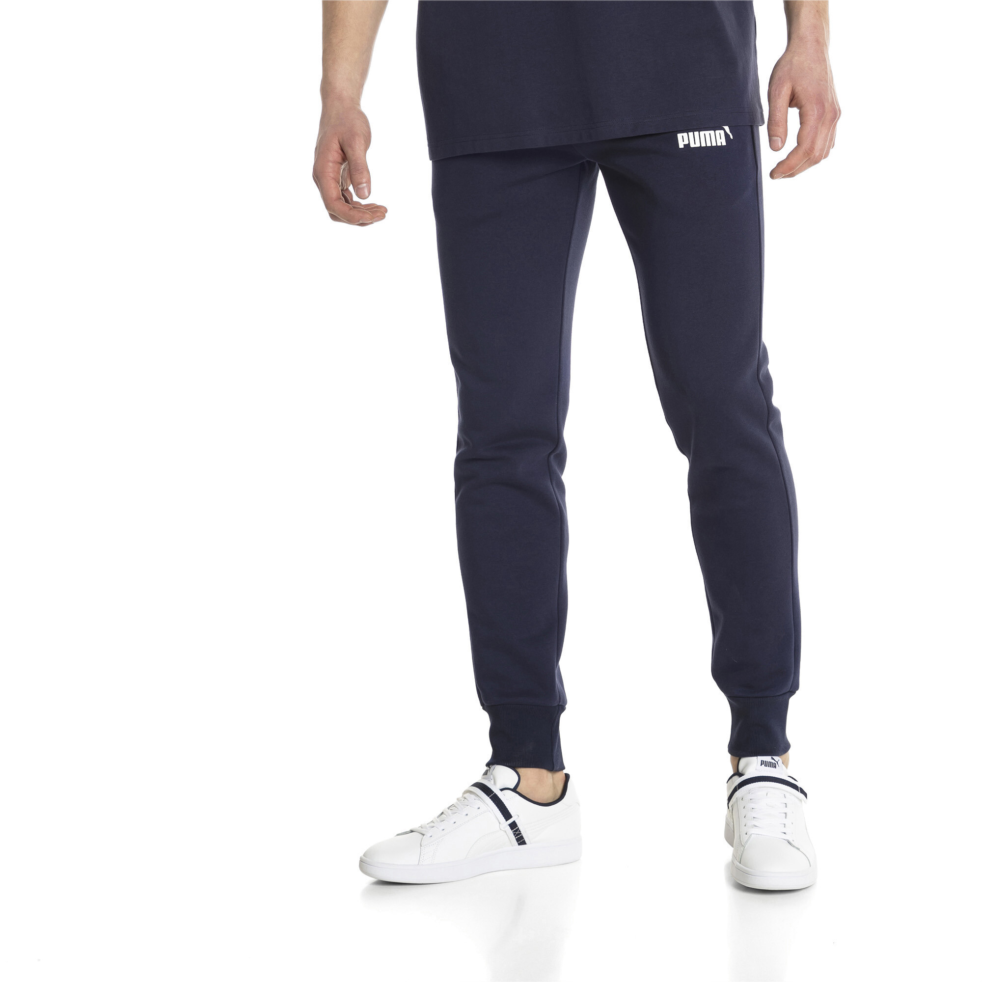 puma men's essentials fleece pants