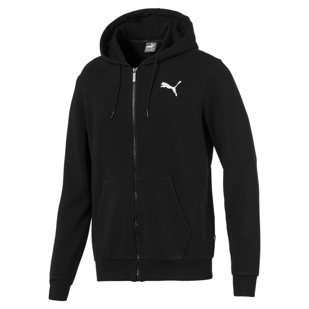 

PUMA - male - Толстовка Essentials Hooded Jacket – Puma Black-Cat –, Черный