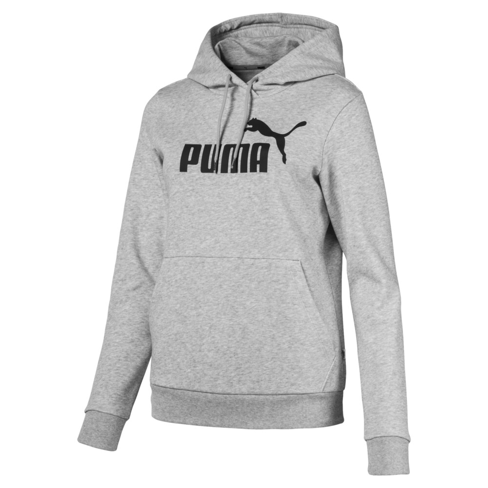 Essentials Fleece Women's Hoodie | Gray - PUMA