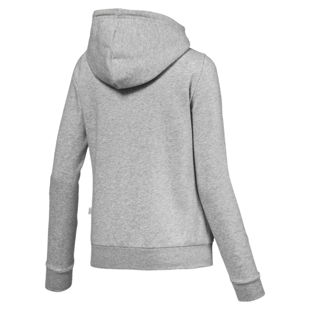 

PUMA - female - Толстовка Essentials Fleece Hooded Jkt – Light Gray Heather –, Серый