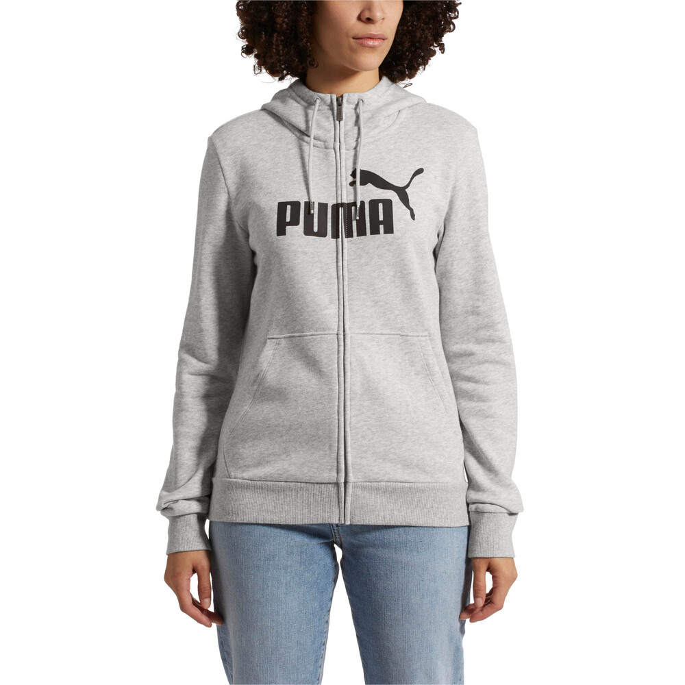 Essential Fleece Hooded Jacket | Gray - PUMA