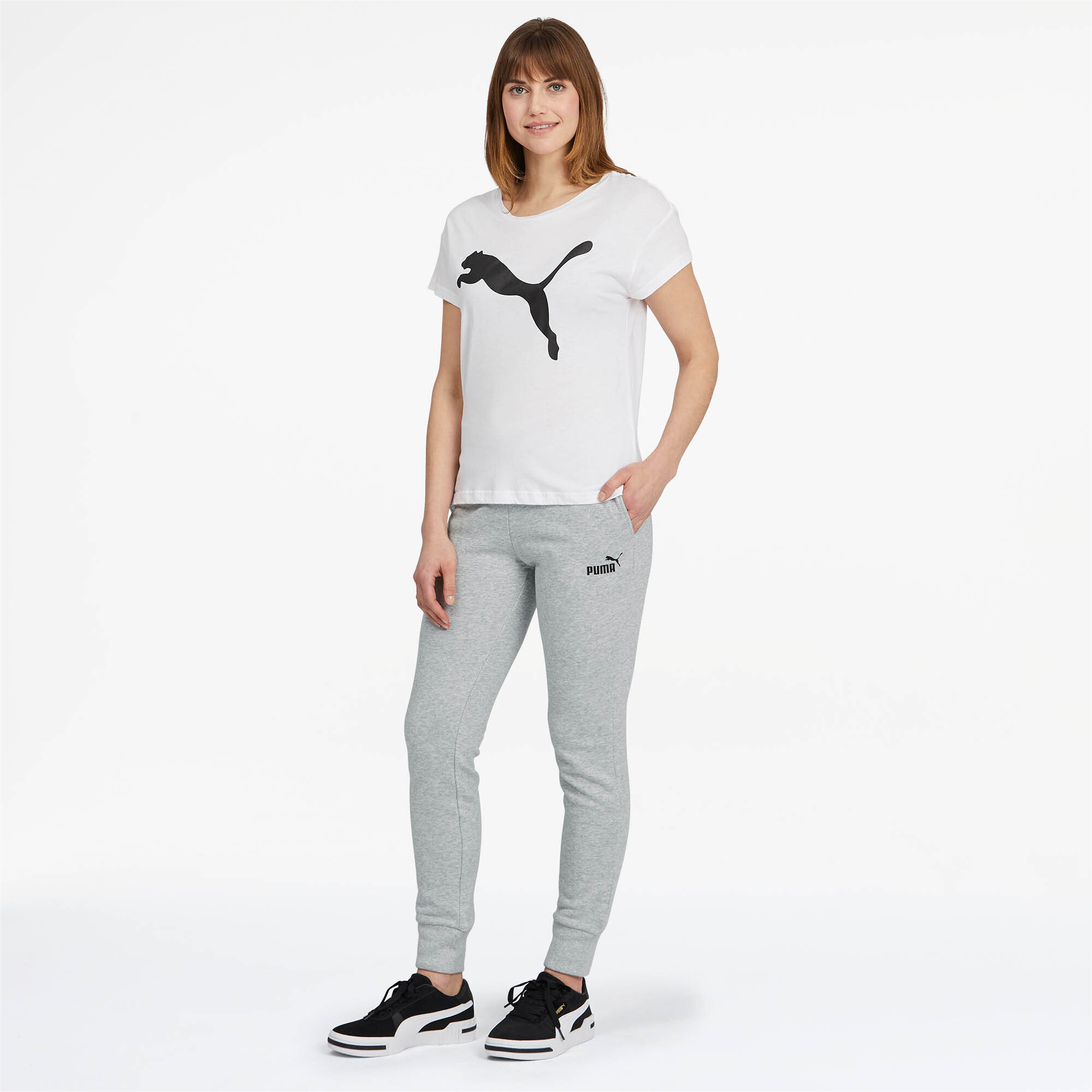 puma essentials skinny fit joggers