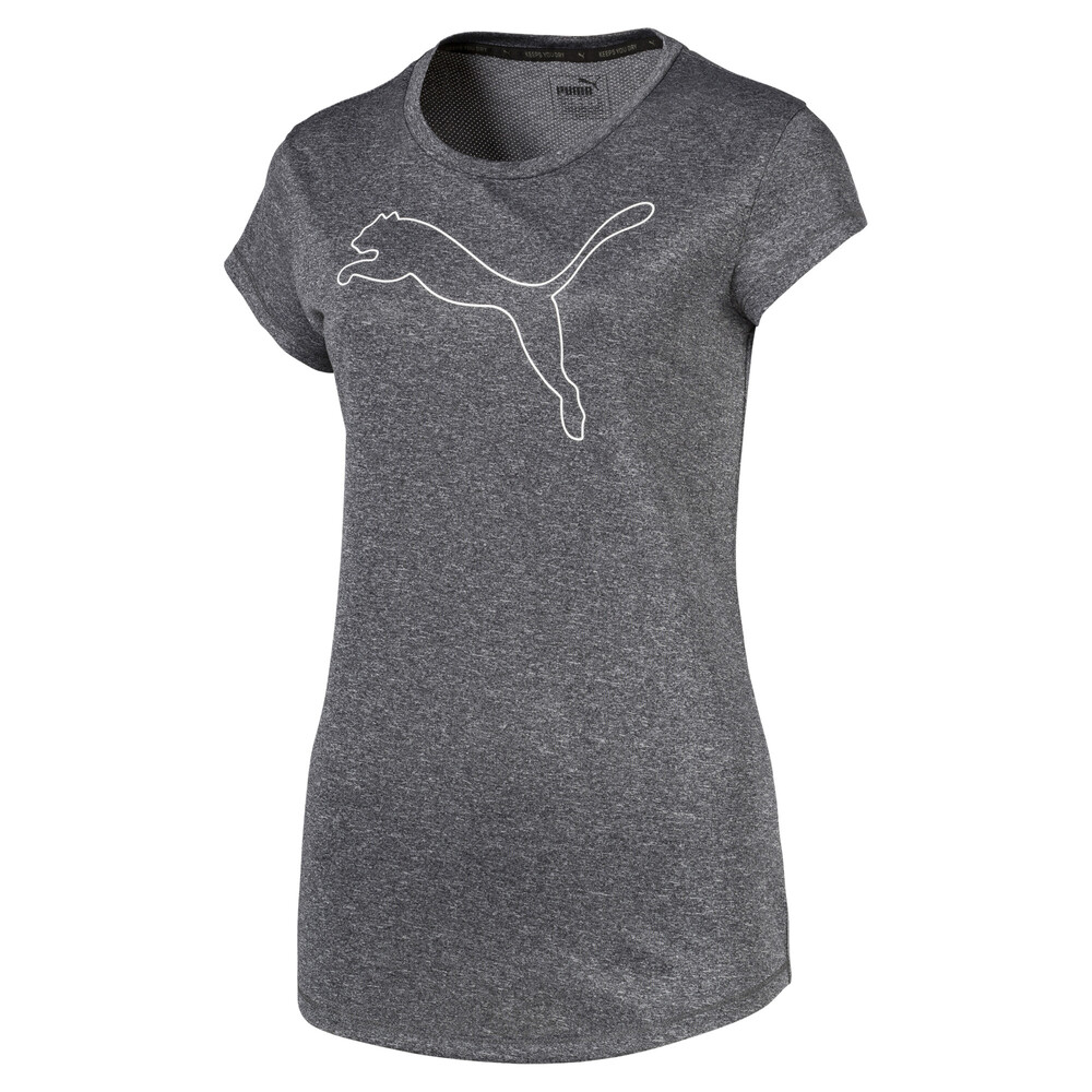 puma active logo heather tee