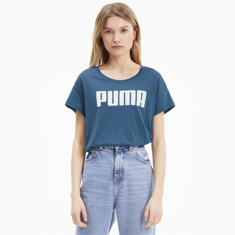 PUMA Active dryCELL T-Shirt, Black/blue