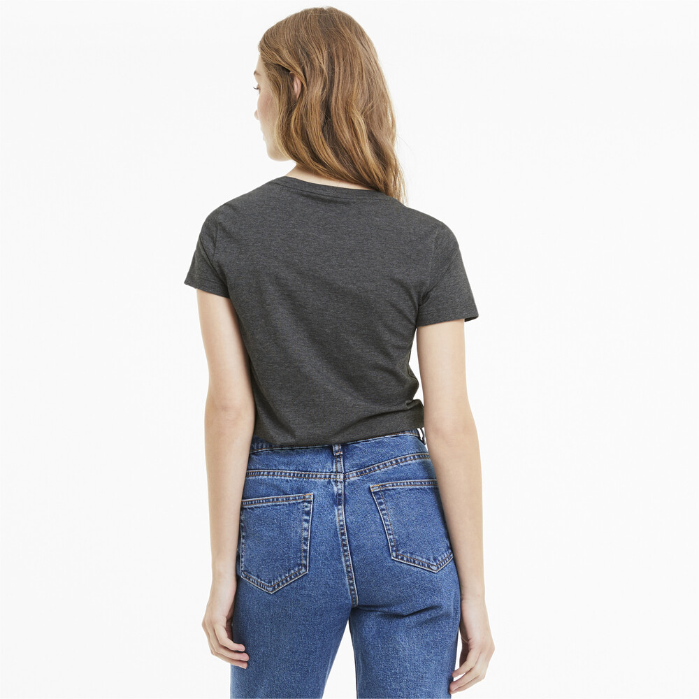 

PUMA - female - Футболка Essentials+ Heather Tee – Puma Black Heather –, Черный