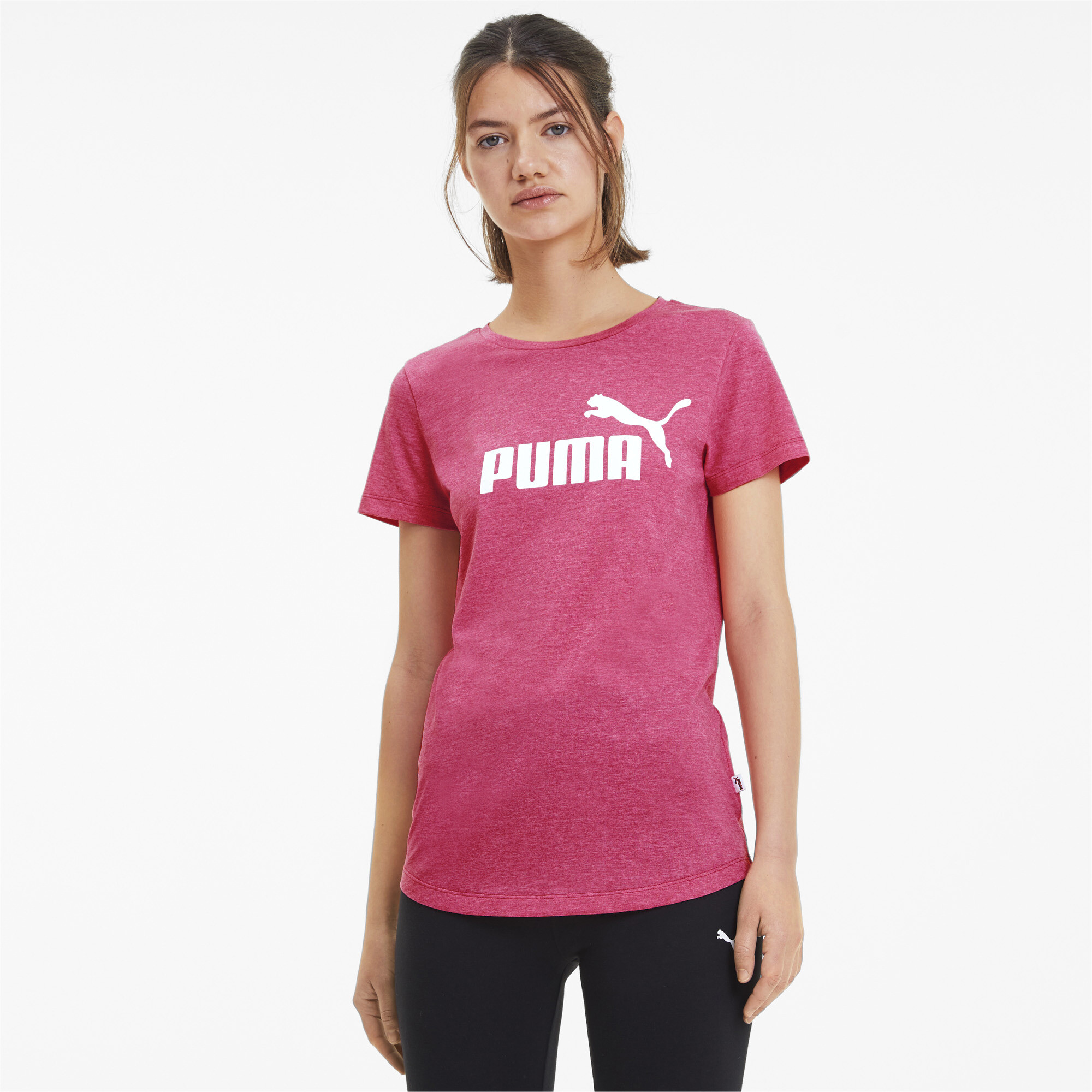 PUMA Women's Essentials + Heather Tee | eBay