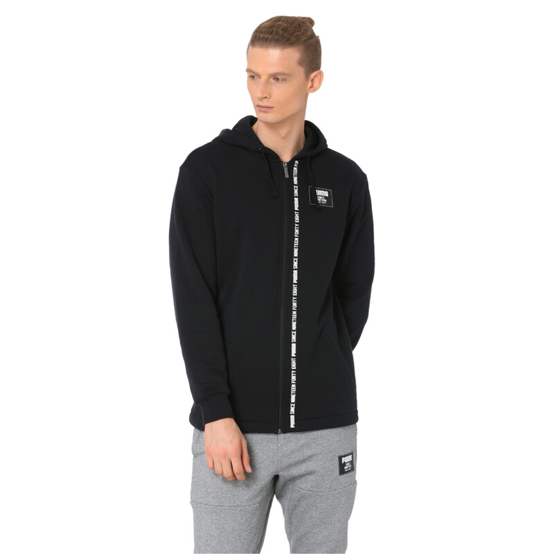 

Men's PUMA Rebel Block FZ Hoody FL, Black