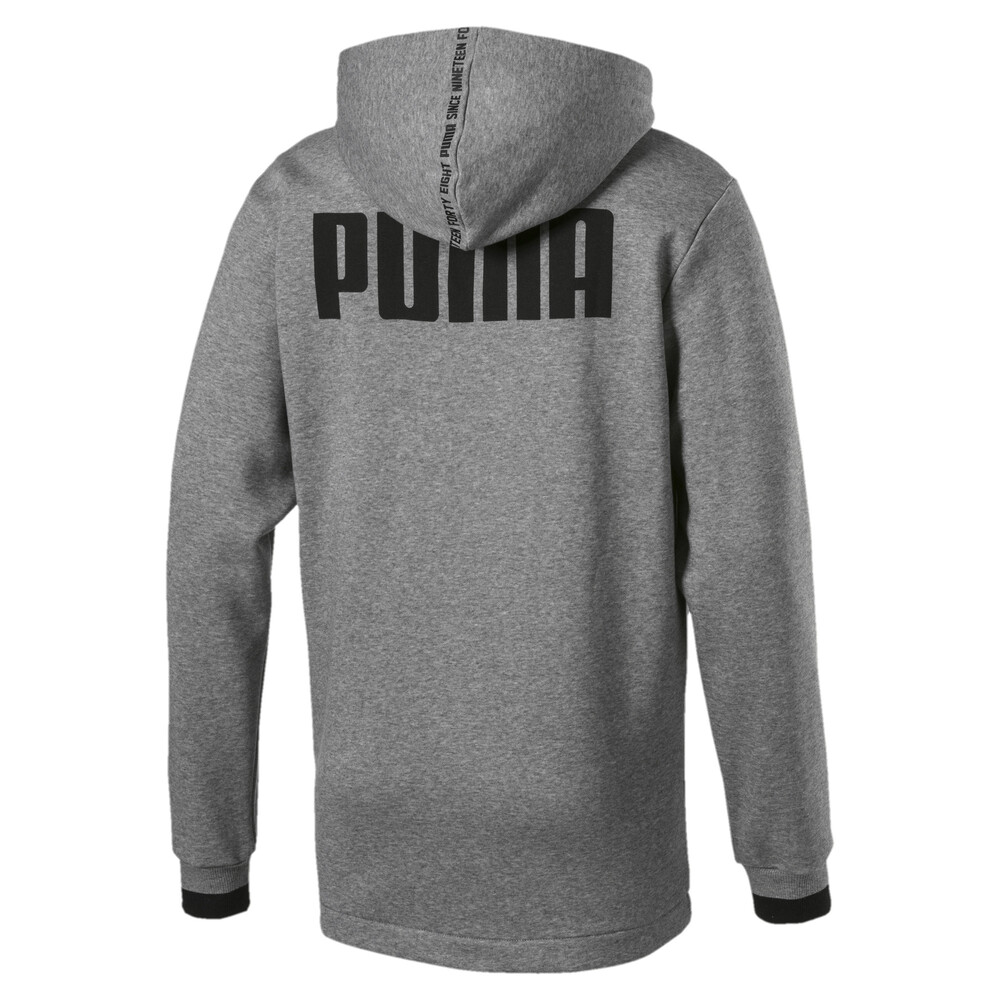 

PUMA - male - Толстовка Rebel Block FZ Hoody FL – Medium Gray Heather –, Серый