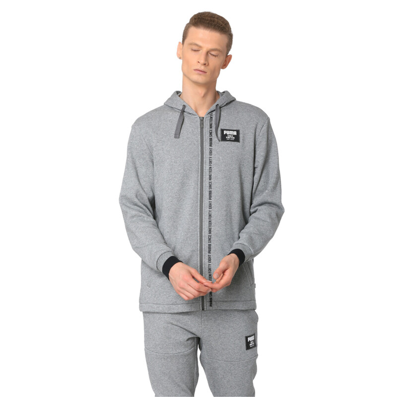 

Men's PUMA Rebel Block FZ Hoody FL, Gray