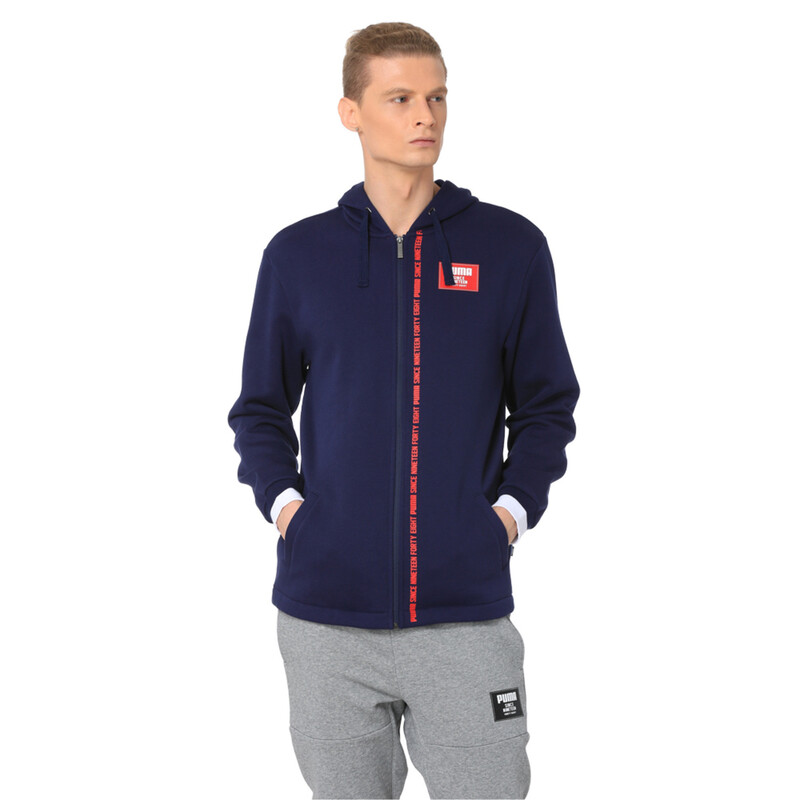 

Men's PUMA Rebel Block FZ Hoody FL, Purple