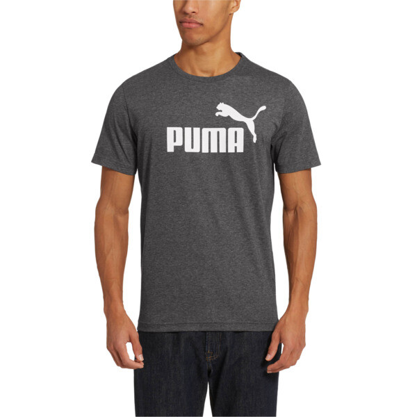 Essentials+ Heather Tee, Puma Black Heather, large
