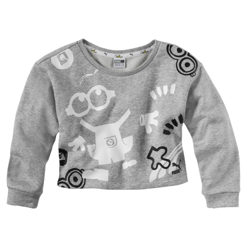 

Women's PUMA Minions Crew Sweat G Light Gray Heather