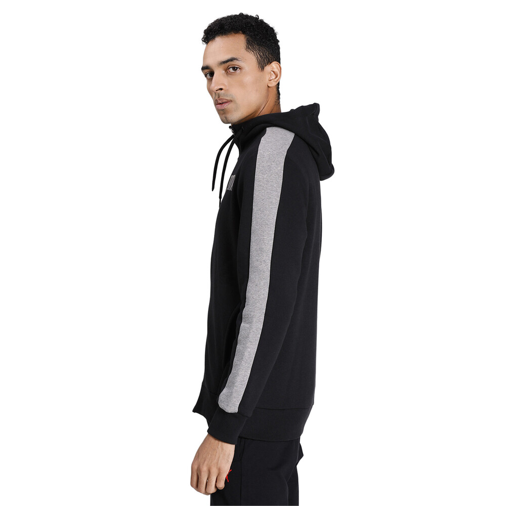 

PUMA - male - Толстовка Contrast FZ Hoody FL M – Puma Black –, Черный
