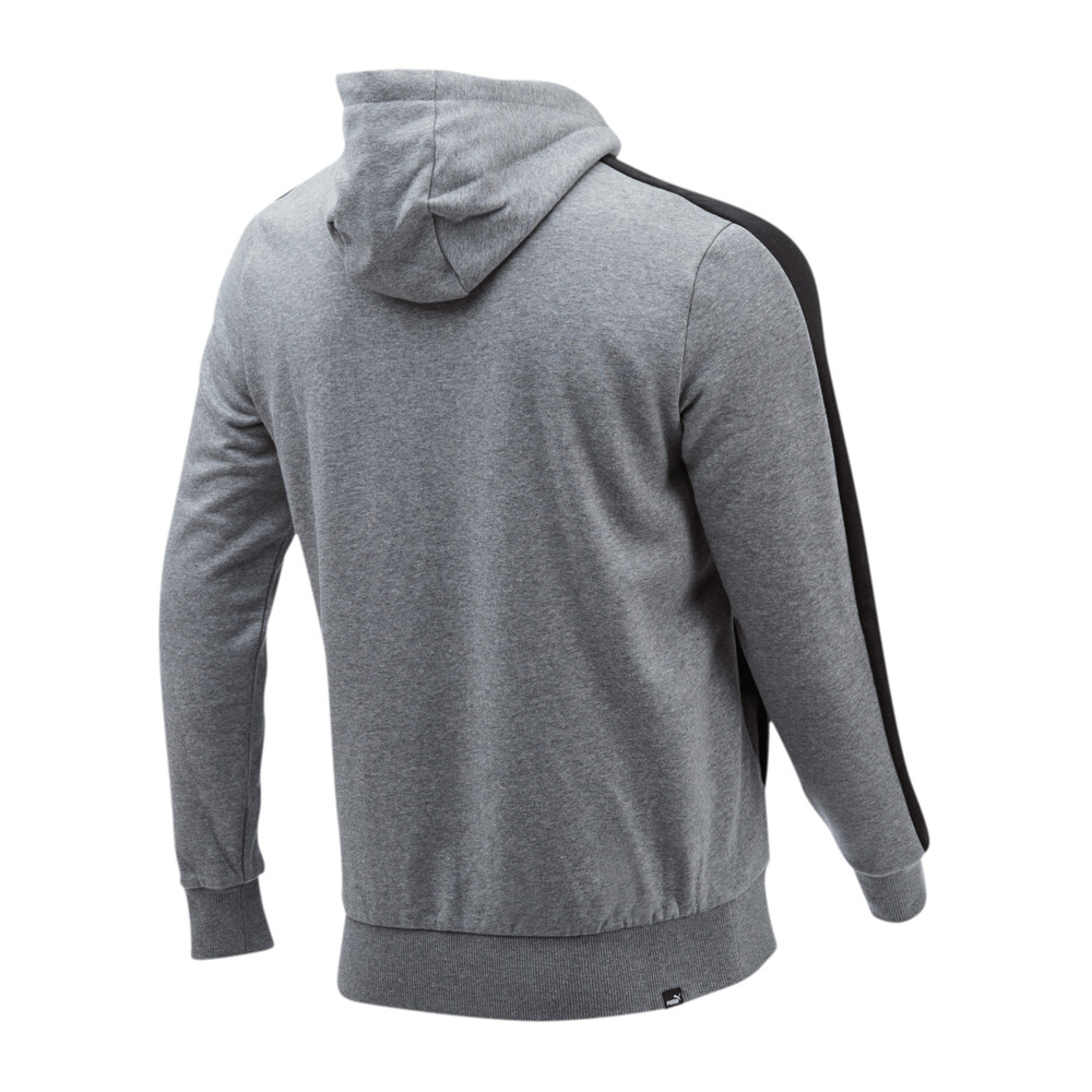 PUMA - male - Толстовка Contrast FZ Hoody FL  – Medium Gray Heather –, Серый