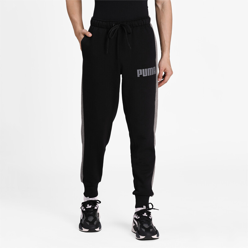 Men's PUMA Contrast Pants FL M Cl, Black