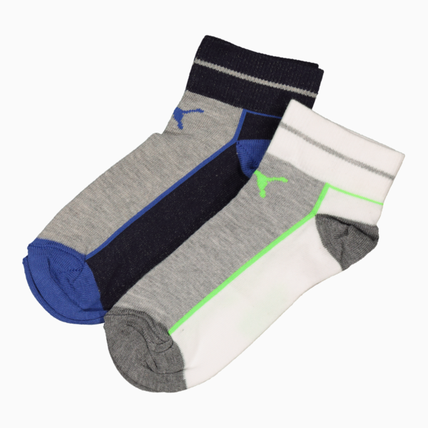 Secret Socks Youth, Puma White-grey mel-blue, large-ZAF