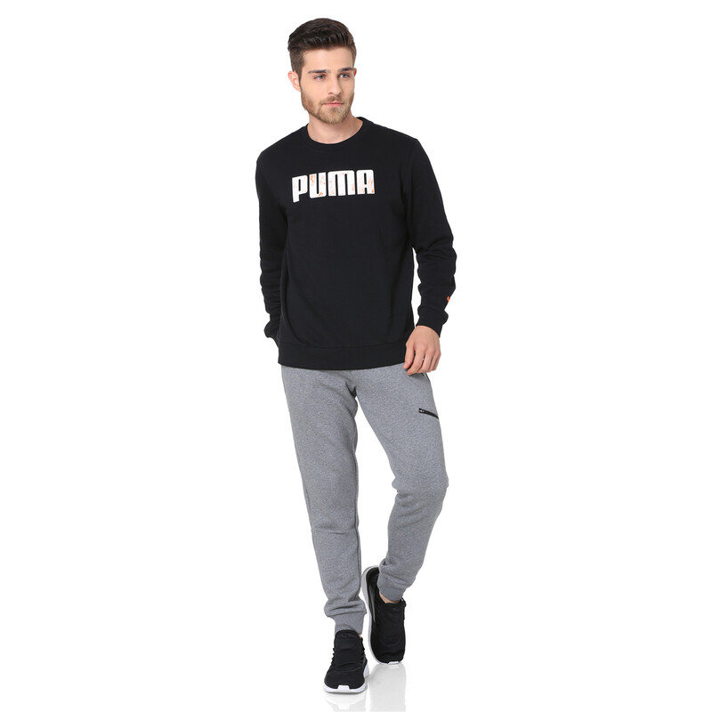 

Men's PUMA Crew Sweat, Black