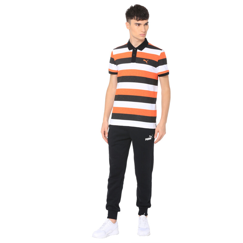 

Men's PUMA India Colorblock Stripe Polo