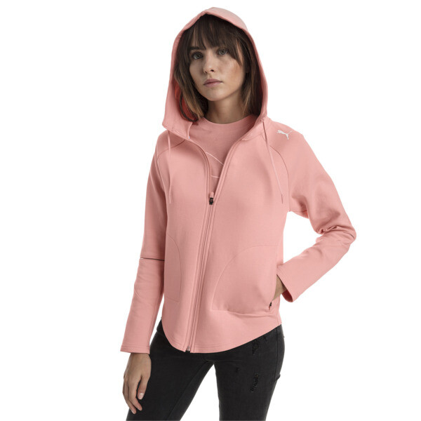 Evostripe Move Zip Up Hoodie Voor Dames Roze Maat 3Xl Puma puma kopen in de aanbieding
