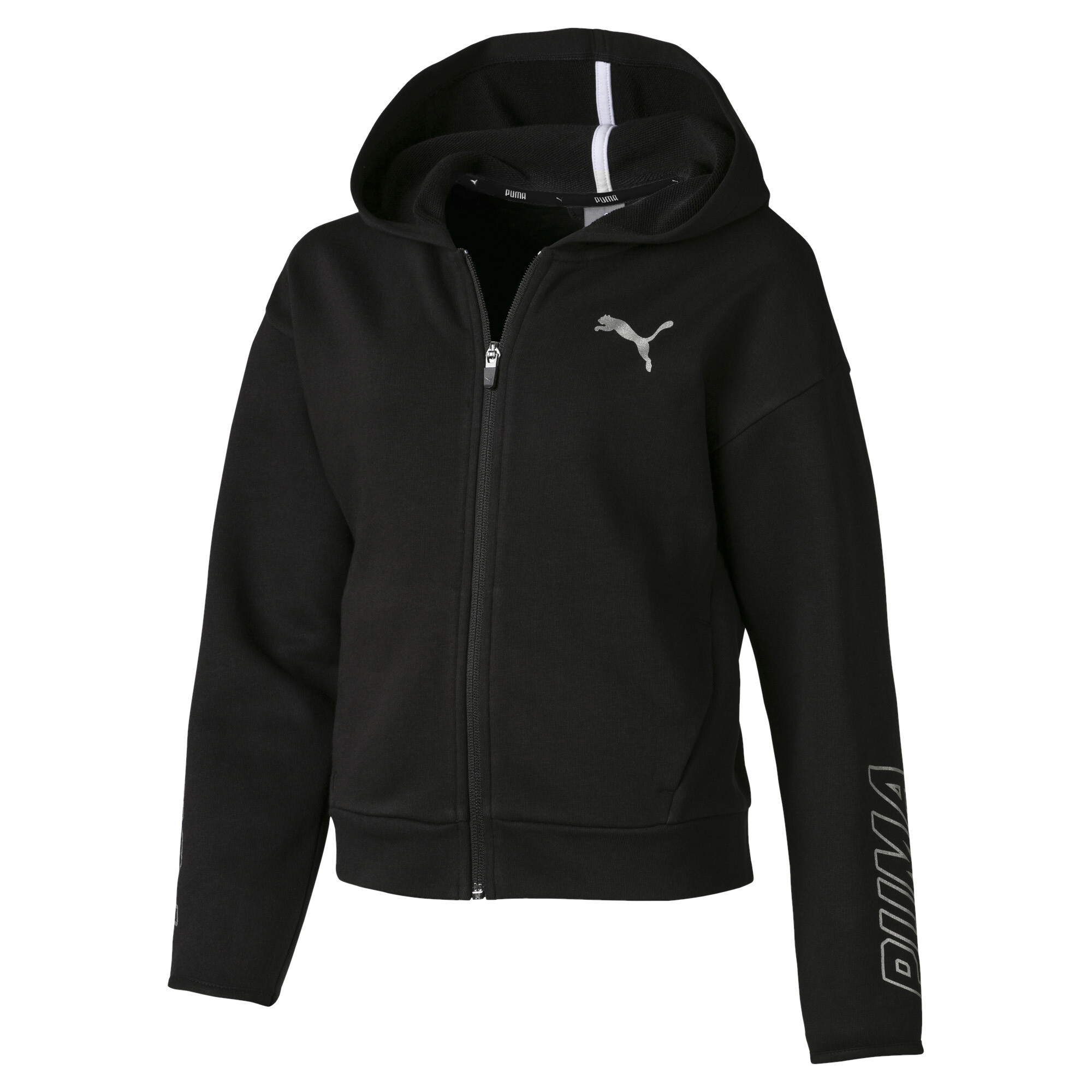 puma script sherpa overhead hoodie