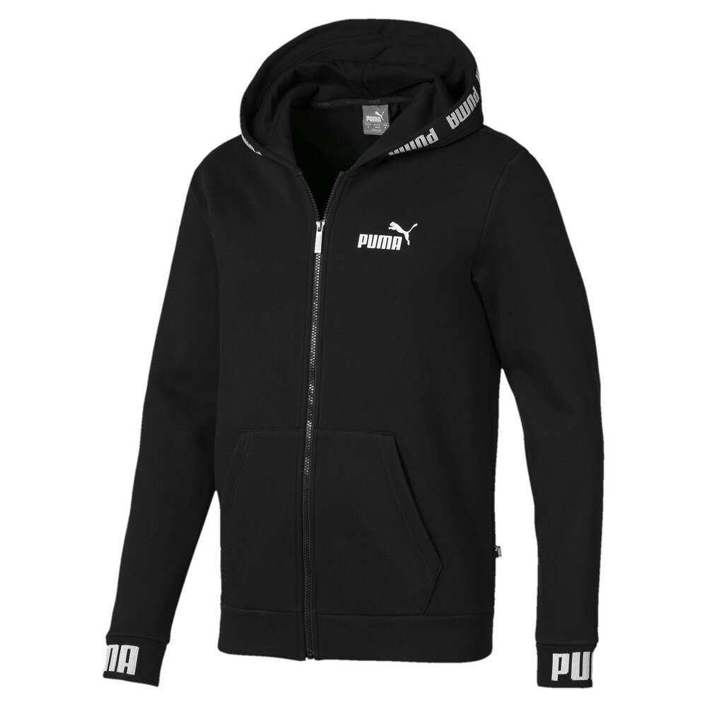 Amplified Men's Hooded Fleece Jacket | Black - PUMA