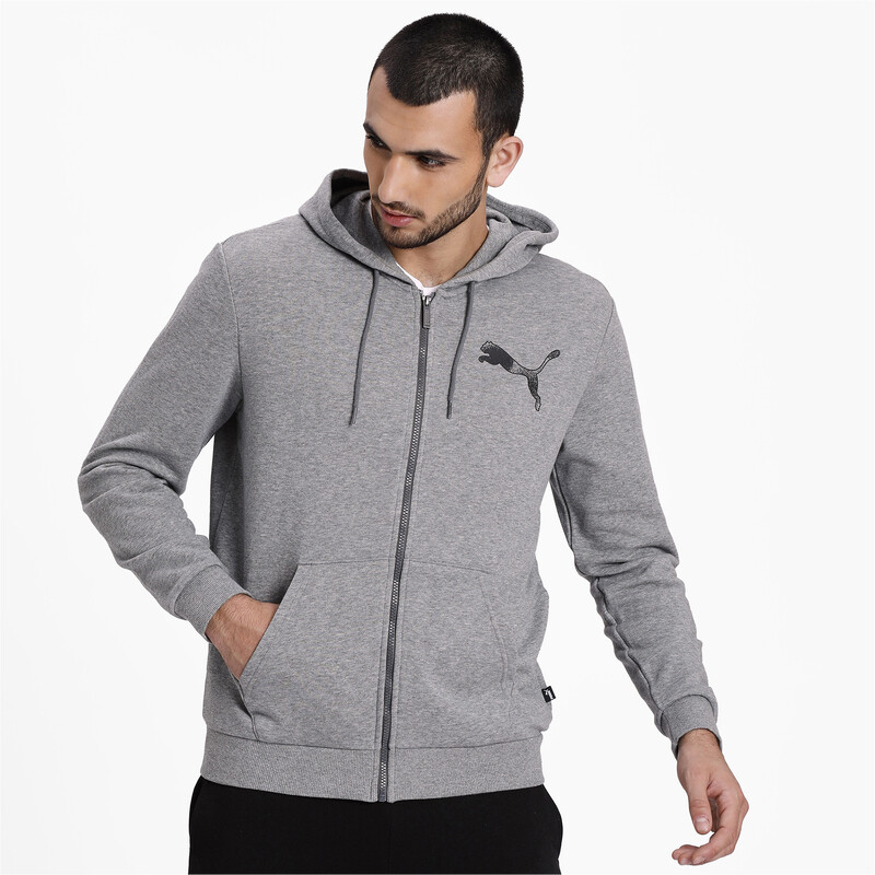 

Men's PUMA Graphic Hooded Jacket, Gray