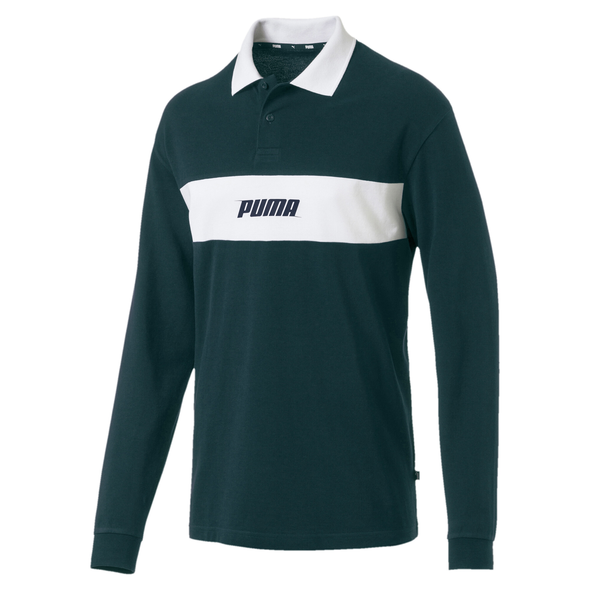 PUMA Rebel Men's Long Sleeve Polo Men Polo Basics eBay