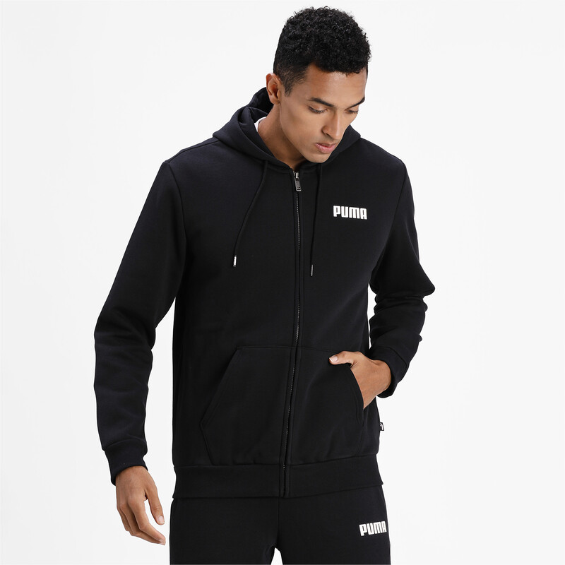 

Men's PUMA Essentials Full Zip Fleece Hoodie, Black