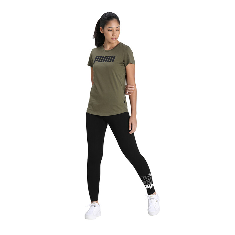 PUMA ESS T-shirt, Black/green