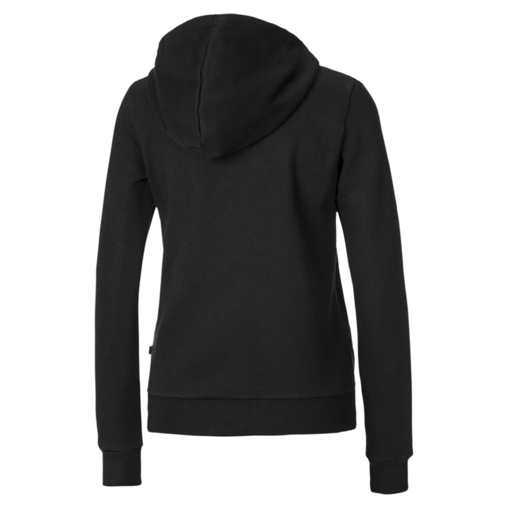 Essentials Full Zip Fleece Women's Hoodie Black PUMA
