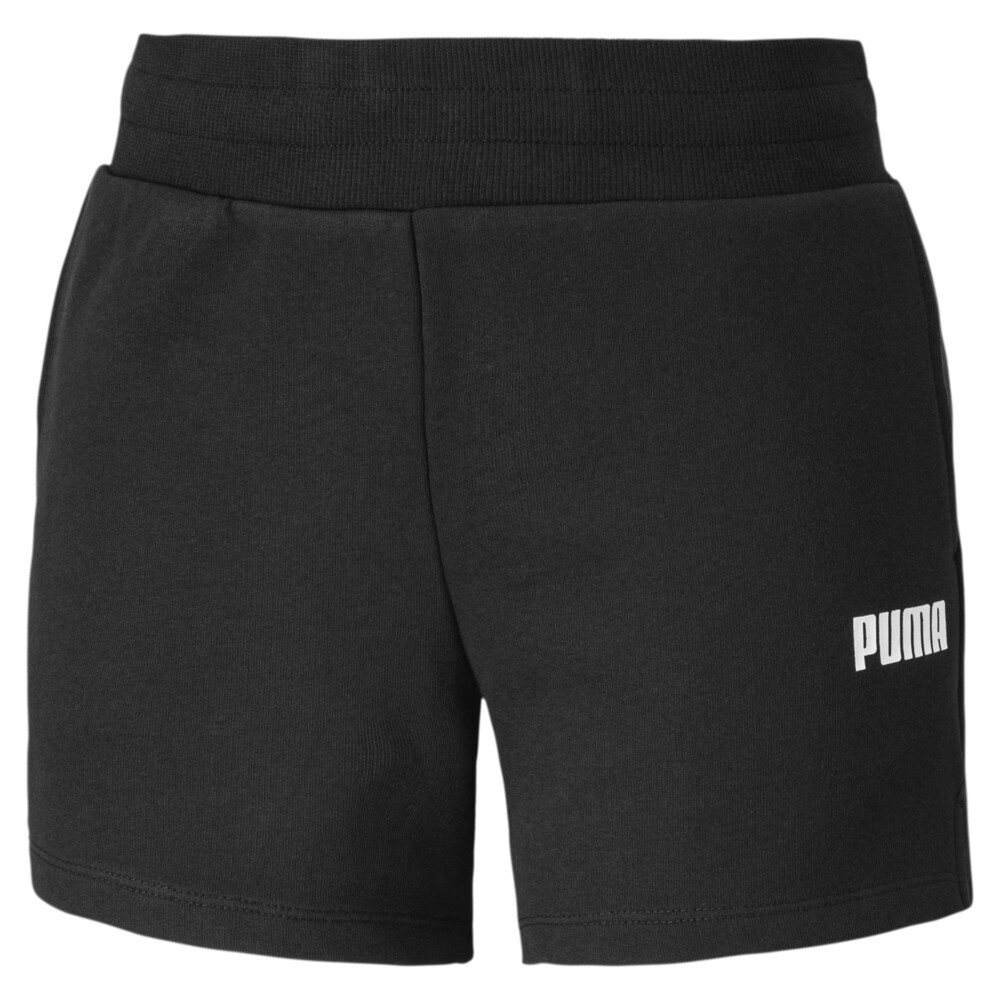 Essentials Knitted Women's Sweat Shorts | Black - PUMA