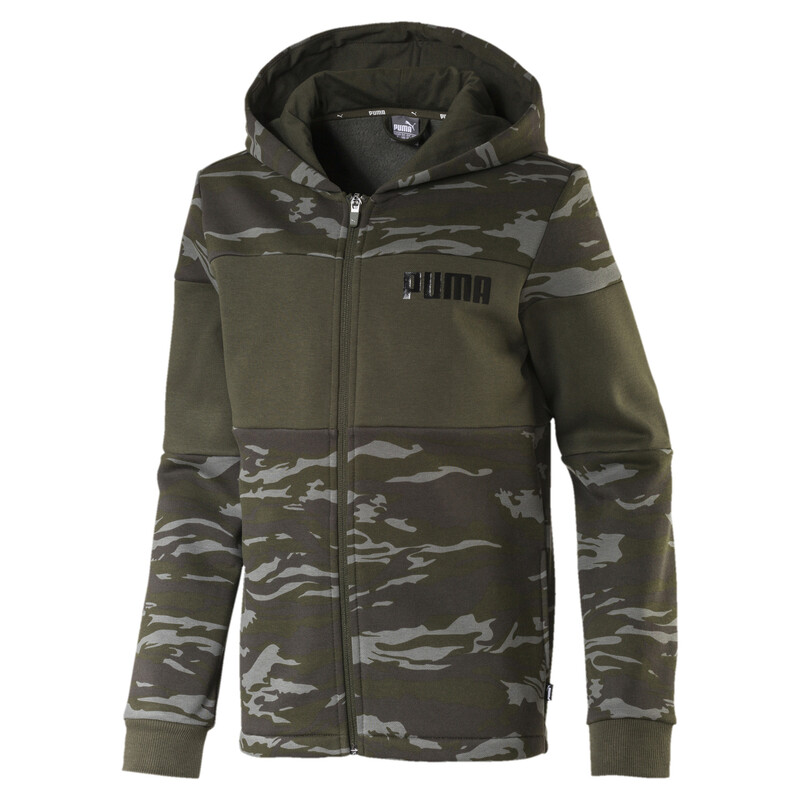 

PUMA Camo AOP Fleece Full Zip Boys' Hoodie