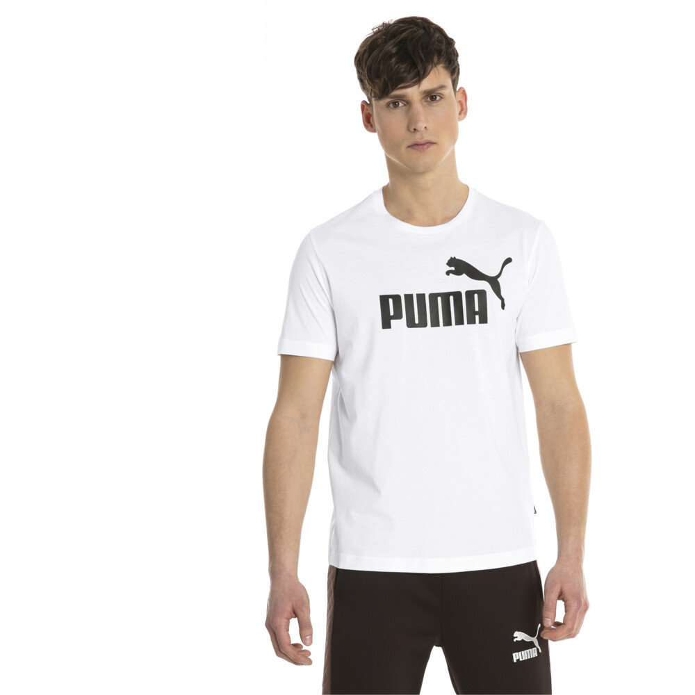 Essentials Short Sleeve Men S Tee White Puma Puma South Africa Official Shopping Site