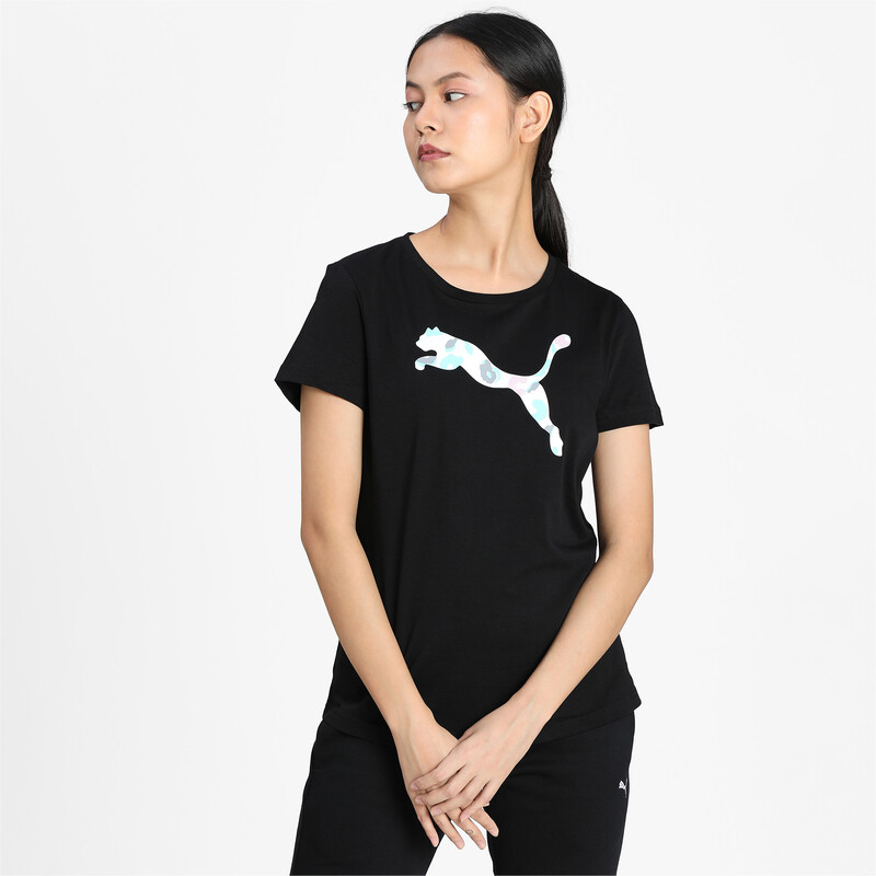 Women's PUMA Graphic Print Regular Fit T-Shirt, Black