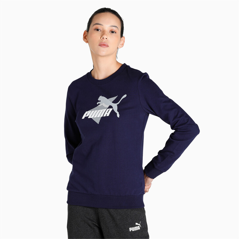 

Women's PUMA Graphic Crew, Purple
