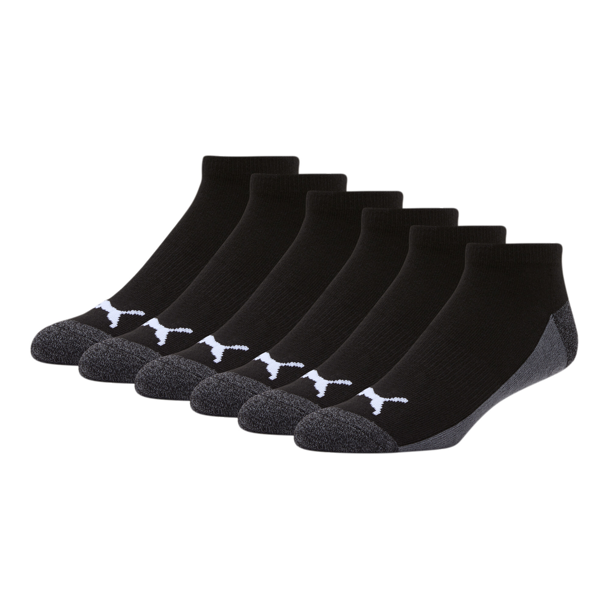 Puma Men's Low Cut Outline Socks [6 Pack] - Picture 4 of 5
