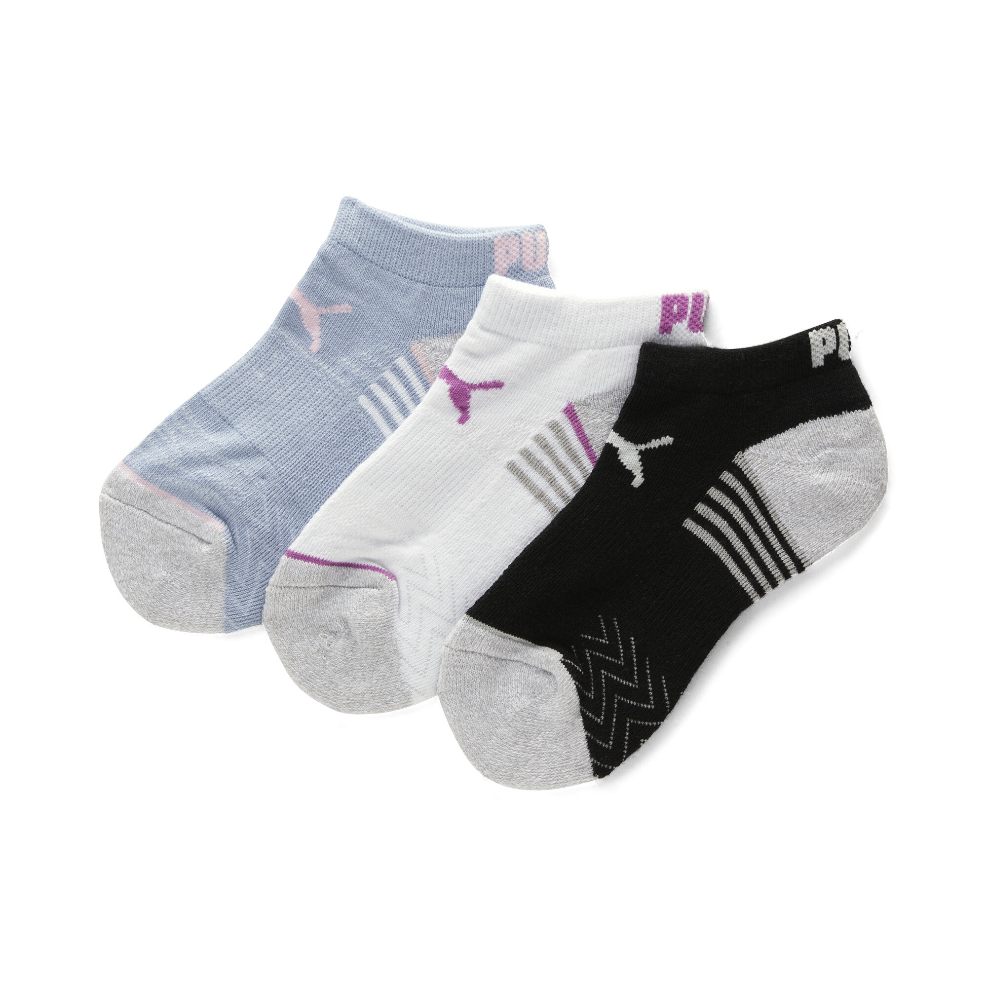 PUMA Low Cut Half Socks 3 Pack Girls Kids $12