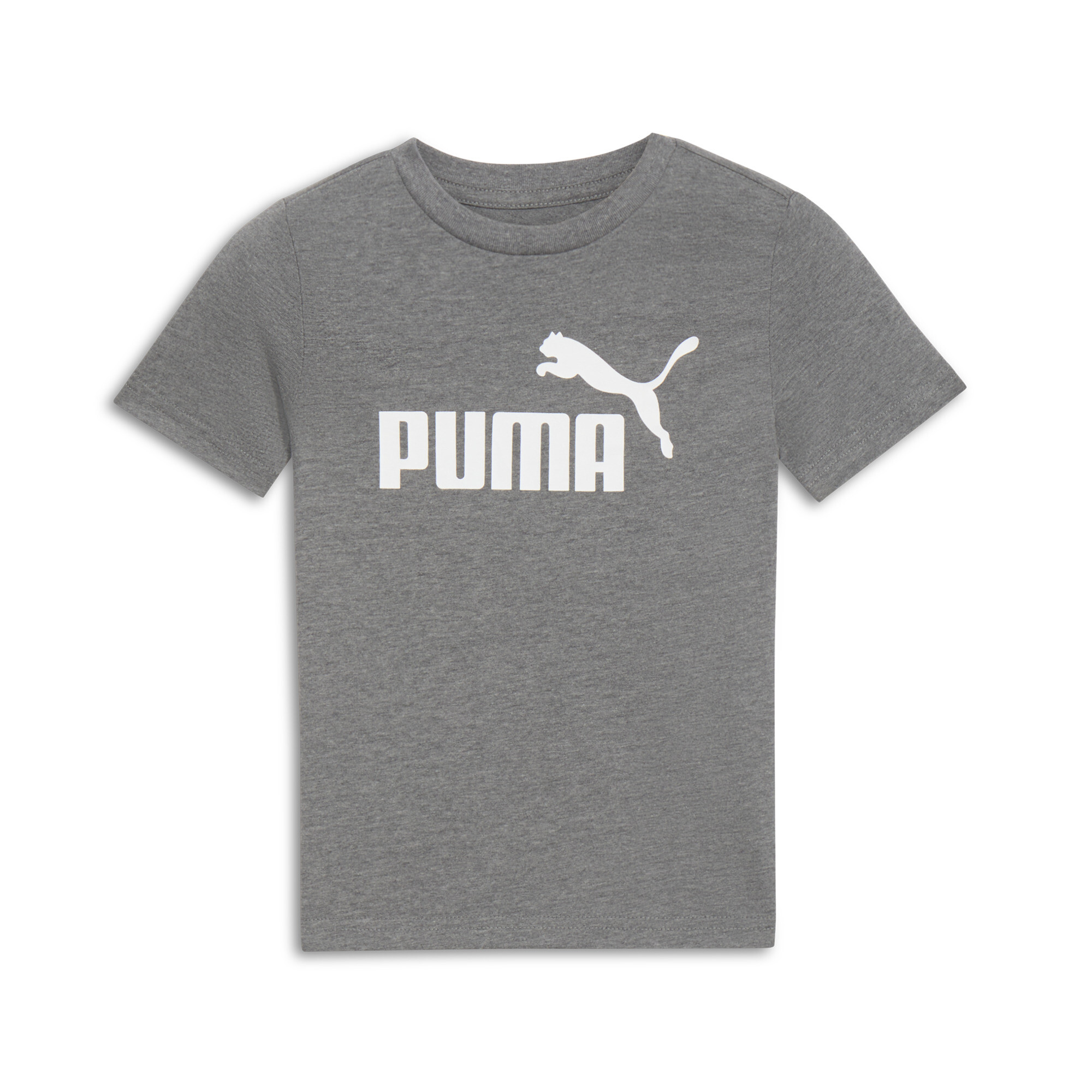 PUMA Core Little Kids' Graphic T-Shirt in Grey, Size 6