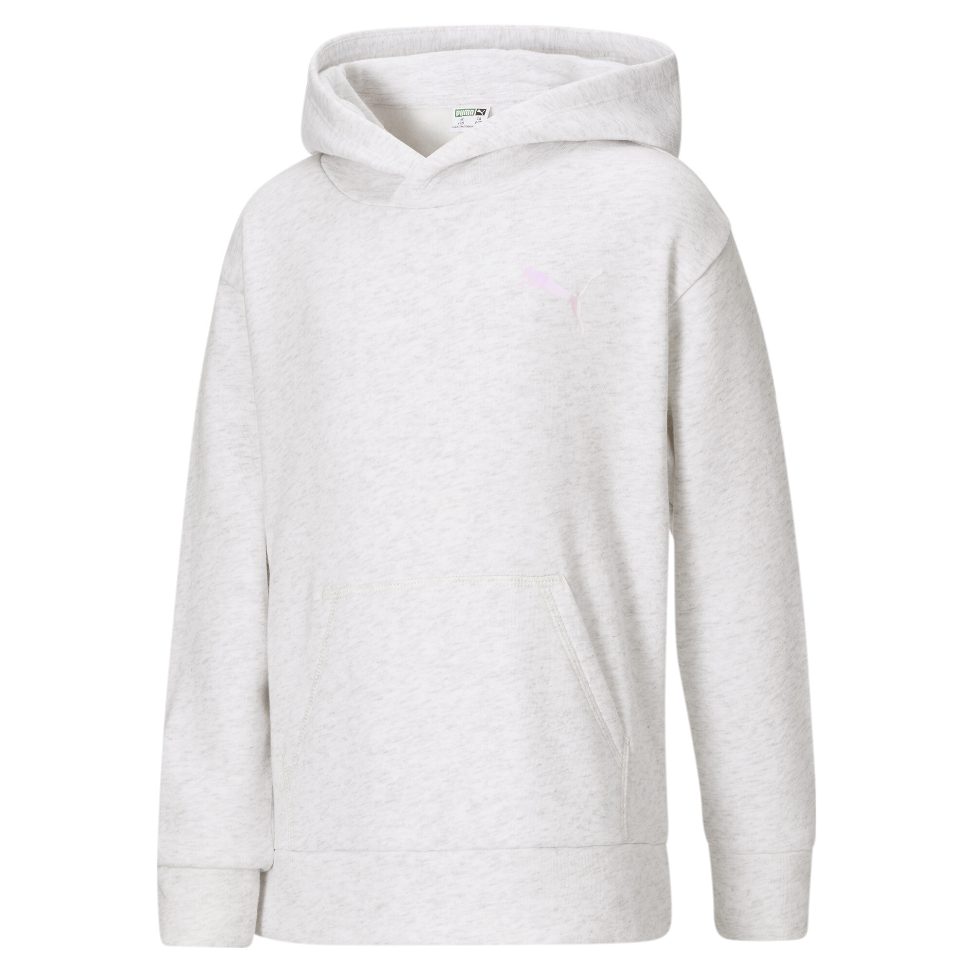 PUMA Girls Fleece Pullover Hoodie JR in White Size S 40$