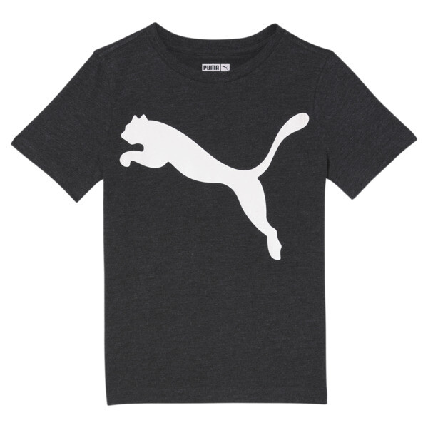 Puma Big Cat Little Kids' Logo T-shirt In Black