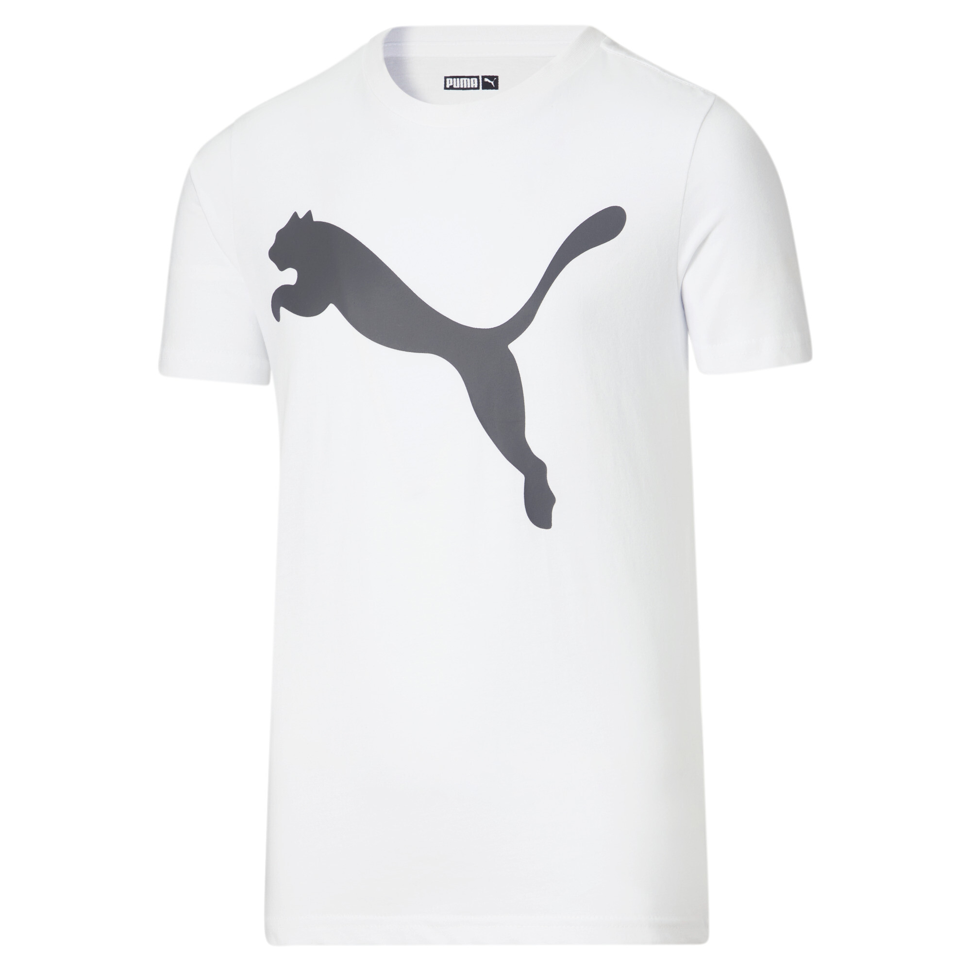 PUMA Core Pack Big Kids' T-Shirt in White, Size M