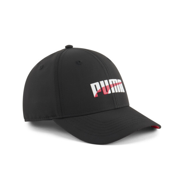 Puma Astor Adjustable Cap Jr In Black/red