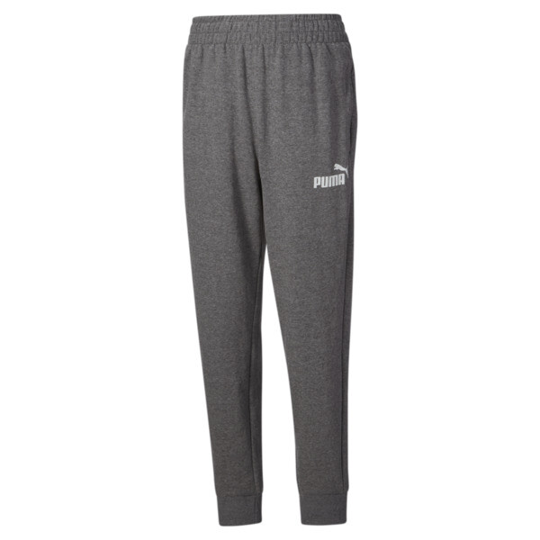 Puma French Terry Essential Joggers Pant Big Kids In Charcoal Heather