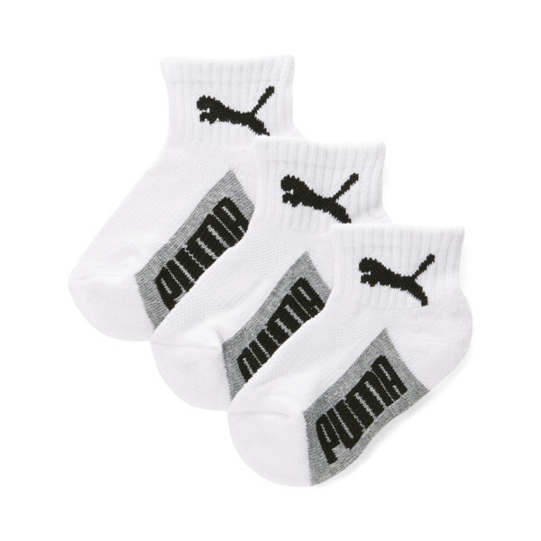 Chaussettes trois-quarts en tissu ponge Enfant lot de 3 Blanc Jeune Taille unique 859197_01 17$