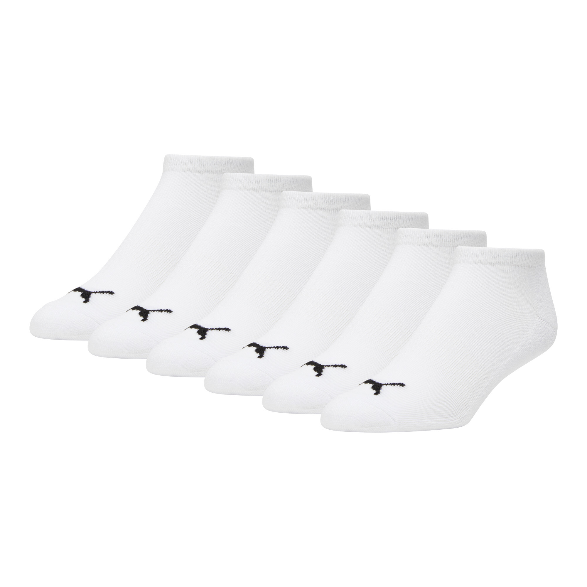 PUMA Men's Half-Terry Low Cut Socks (3 Pairs) in White, Size 10-13