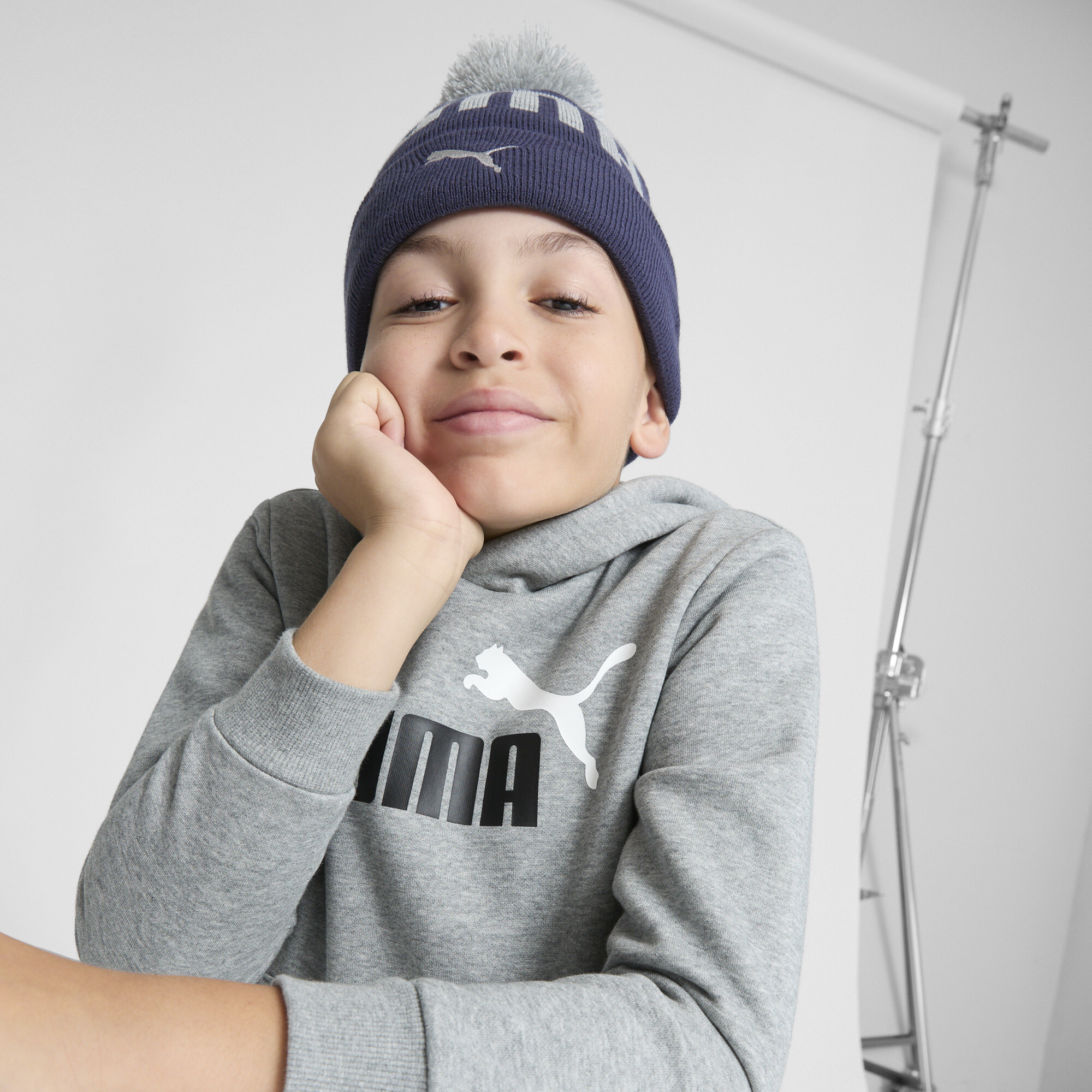 PUMA Benedict Cuff Pom Big Kids' Beanie - Picture 10 of 21