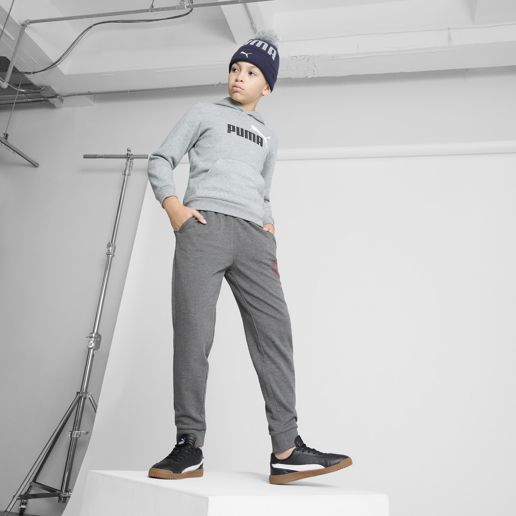 PUMA Benedict Cuff Pom Big Kids' Beanie - Picture 11 of 21