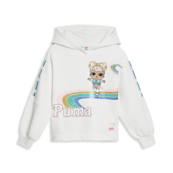 PUMA x LOL SURPRISE Dawn Little Kids Hoodie in White Size 5 20$